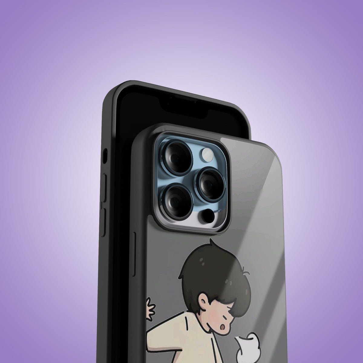 Wait & There boy Premium Glossy Phone Cover