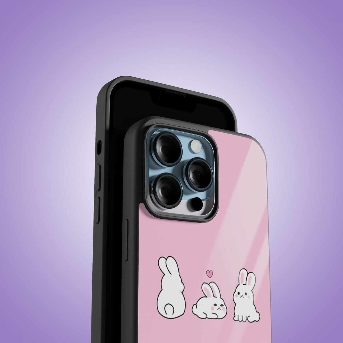 Bunny Bliss Premium Glossy Phone Case