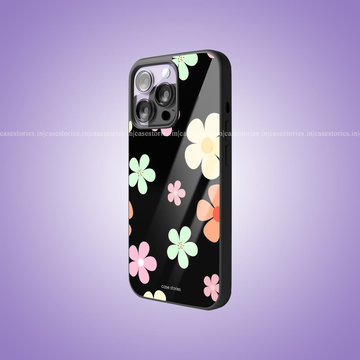 Floral Canvas Aesthetic Premium Glossy Phone Case