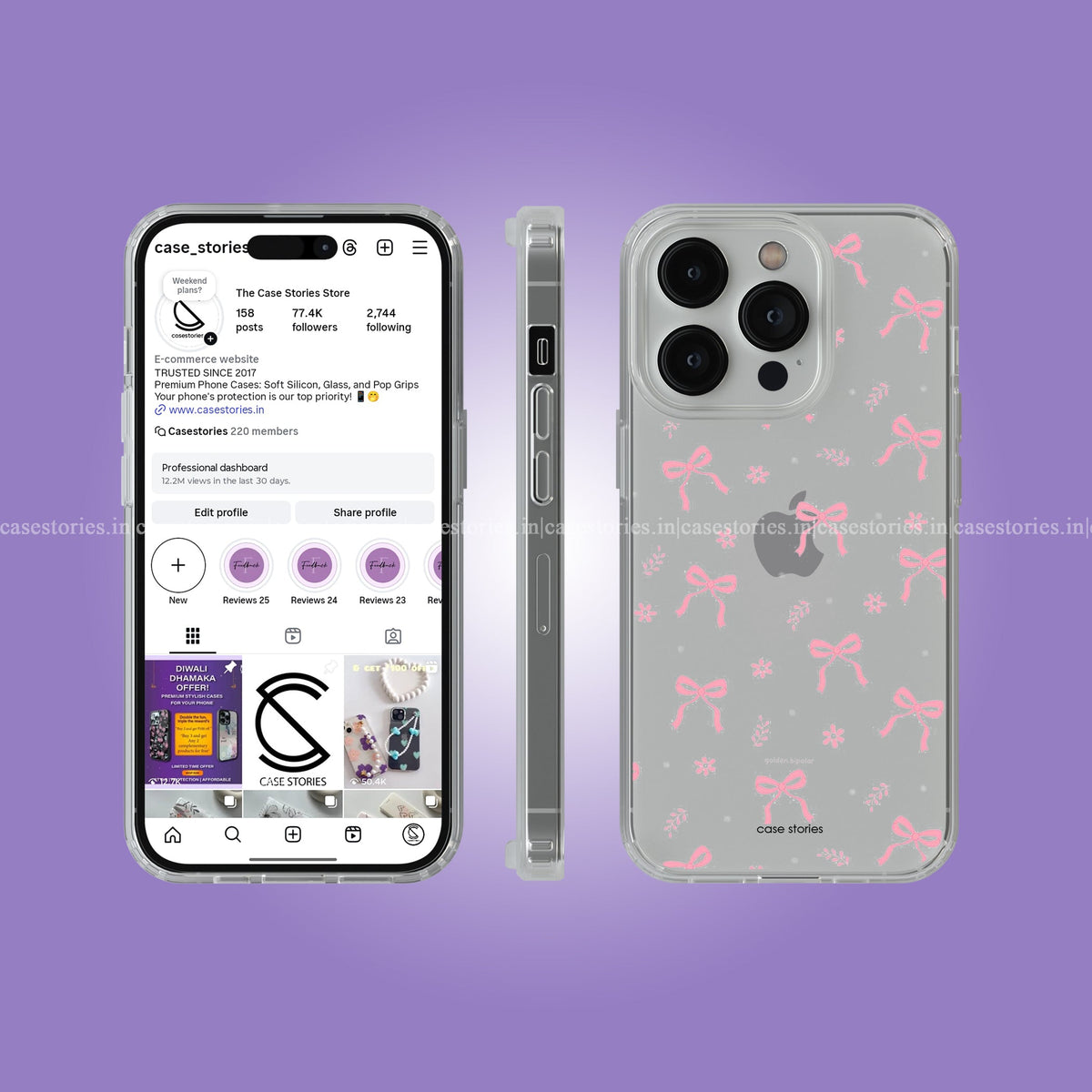 MiniBloom Bow Clear Soft Case