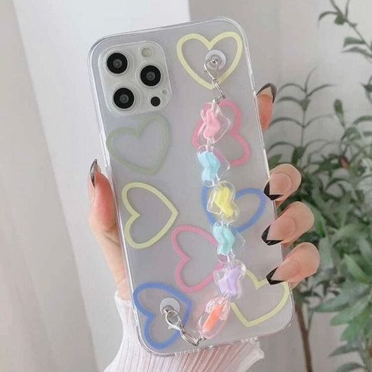Sweetheart Scribbles Chain Soft Case