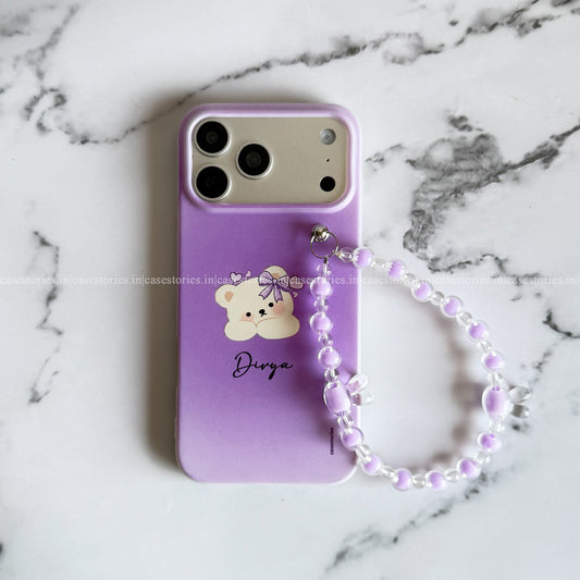 Lilac Teddy Soft Chain Case