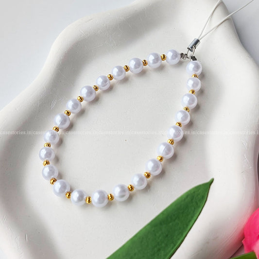 White Pearl Mobile Charm