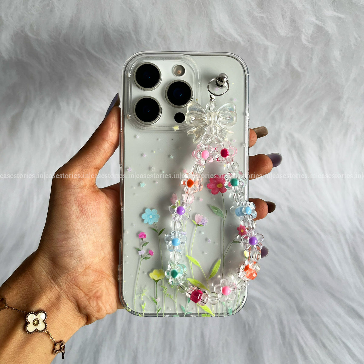 Flower Fairy Transparent Chain Case