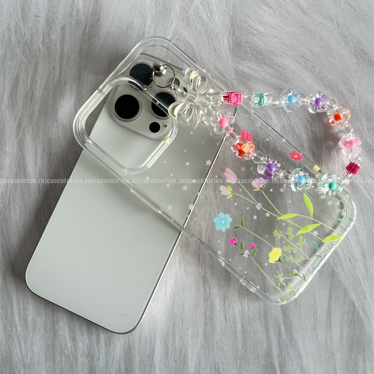 Flower Fairy Transparent Chain Case