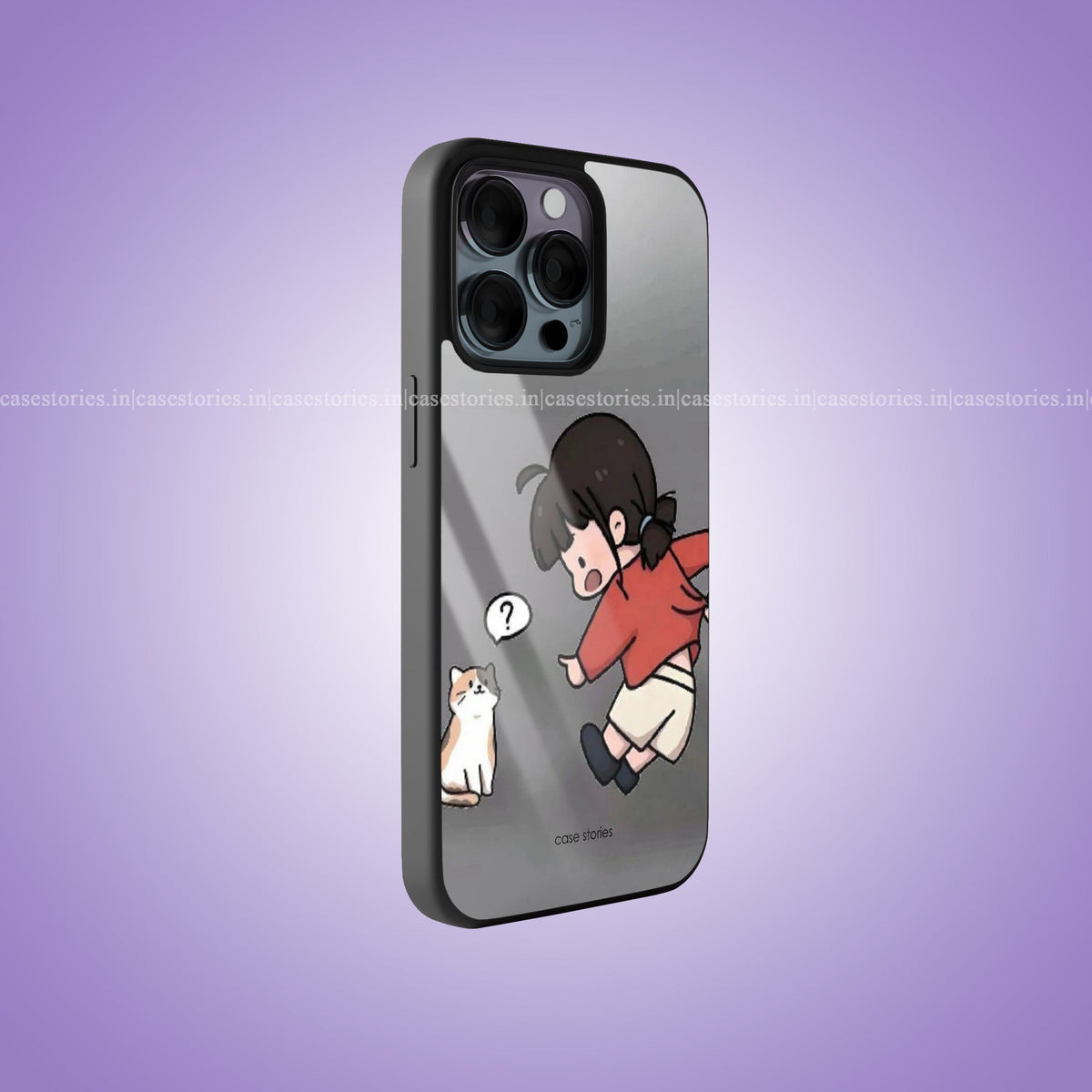 Wait & There girl Premium Glossy Phone Cover