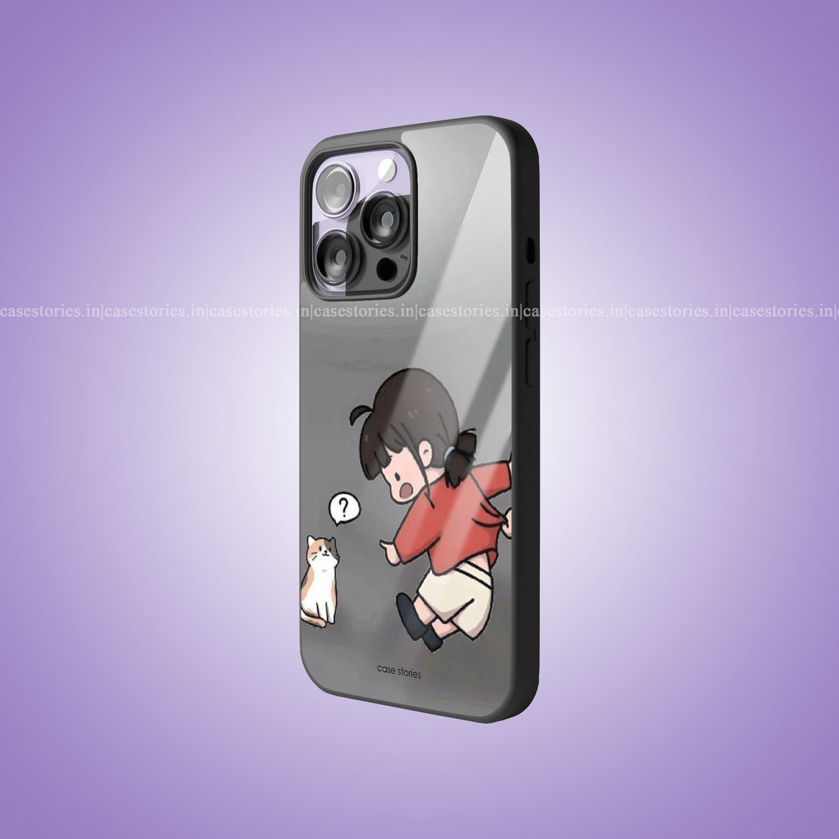 Wait & There girl Premium Glossy Phone Cover