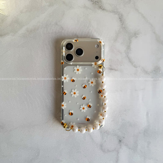 Honeybee Pearl Transparent Chain Case
