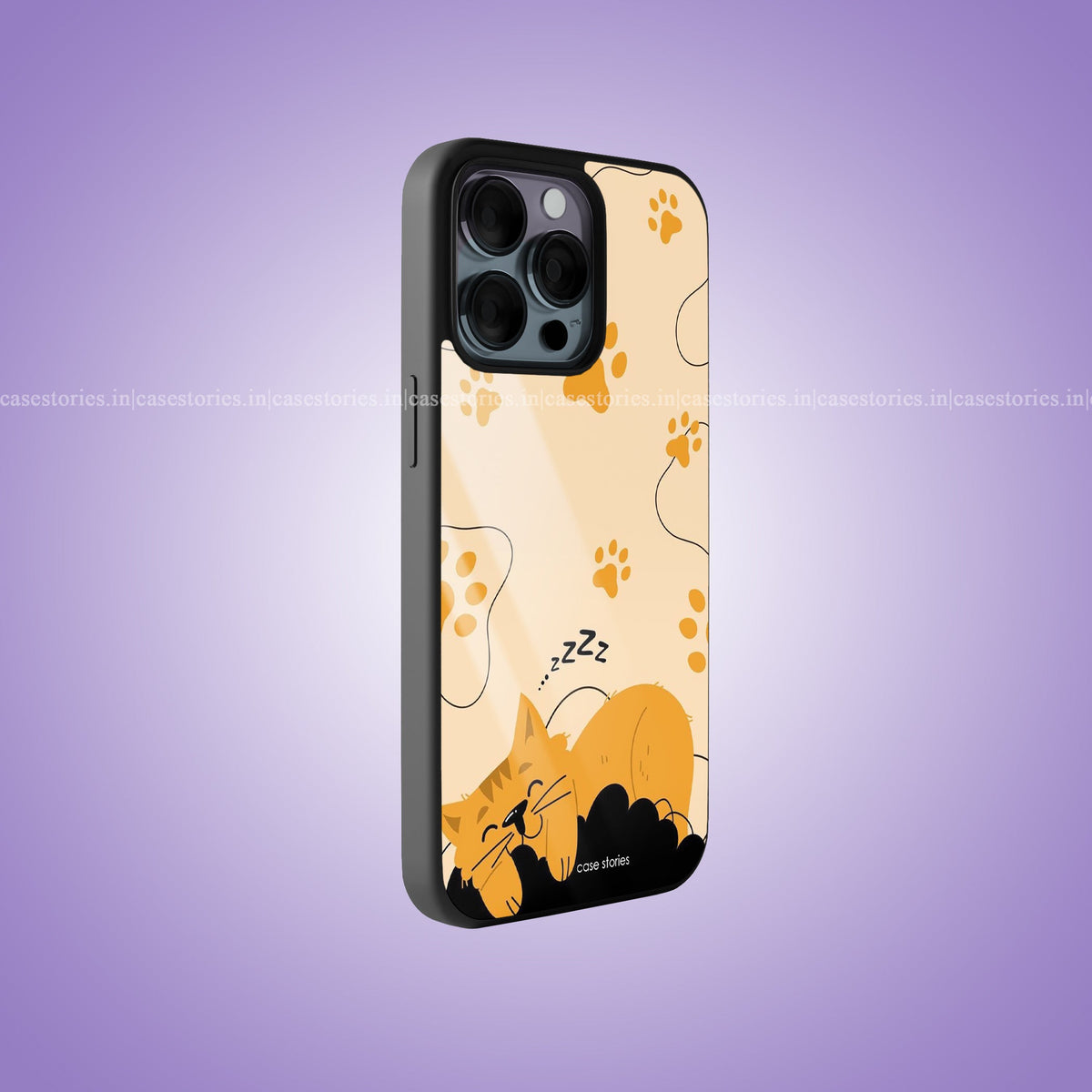 Sleepy Pawzzz Premium Glossy Phone Case