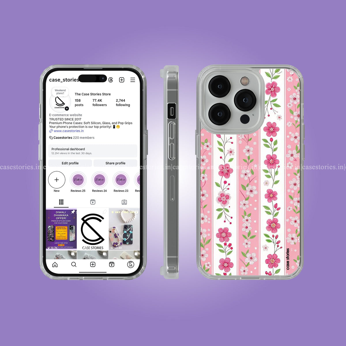 Rosy Garden Lines Soft Case