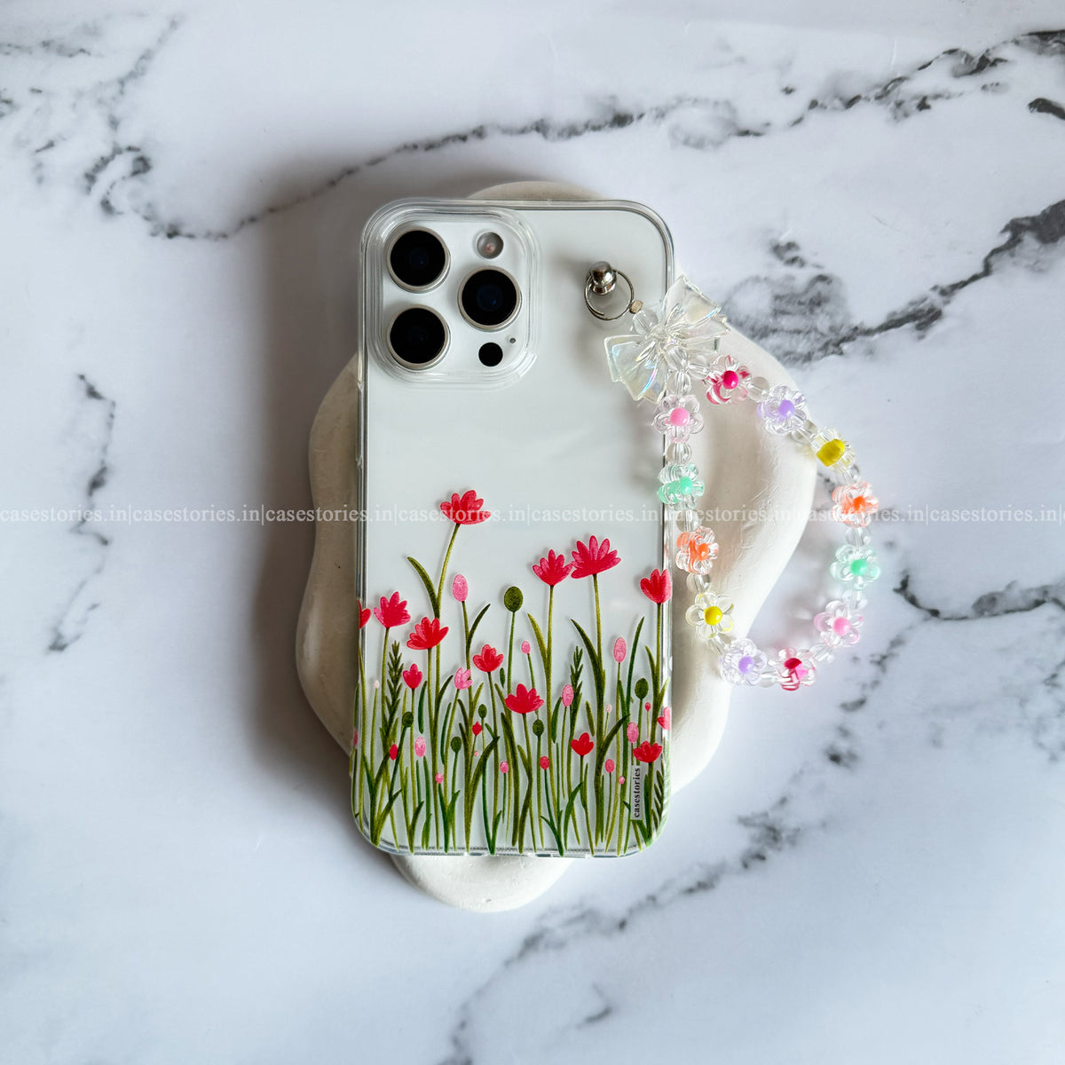 Bloom Bow Garden Transparent Chain Case
