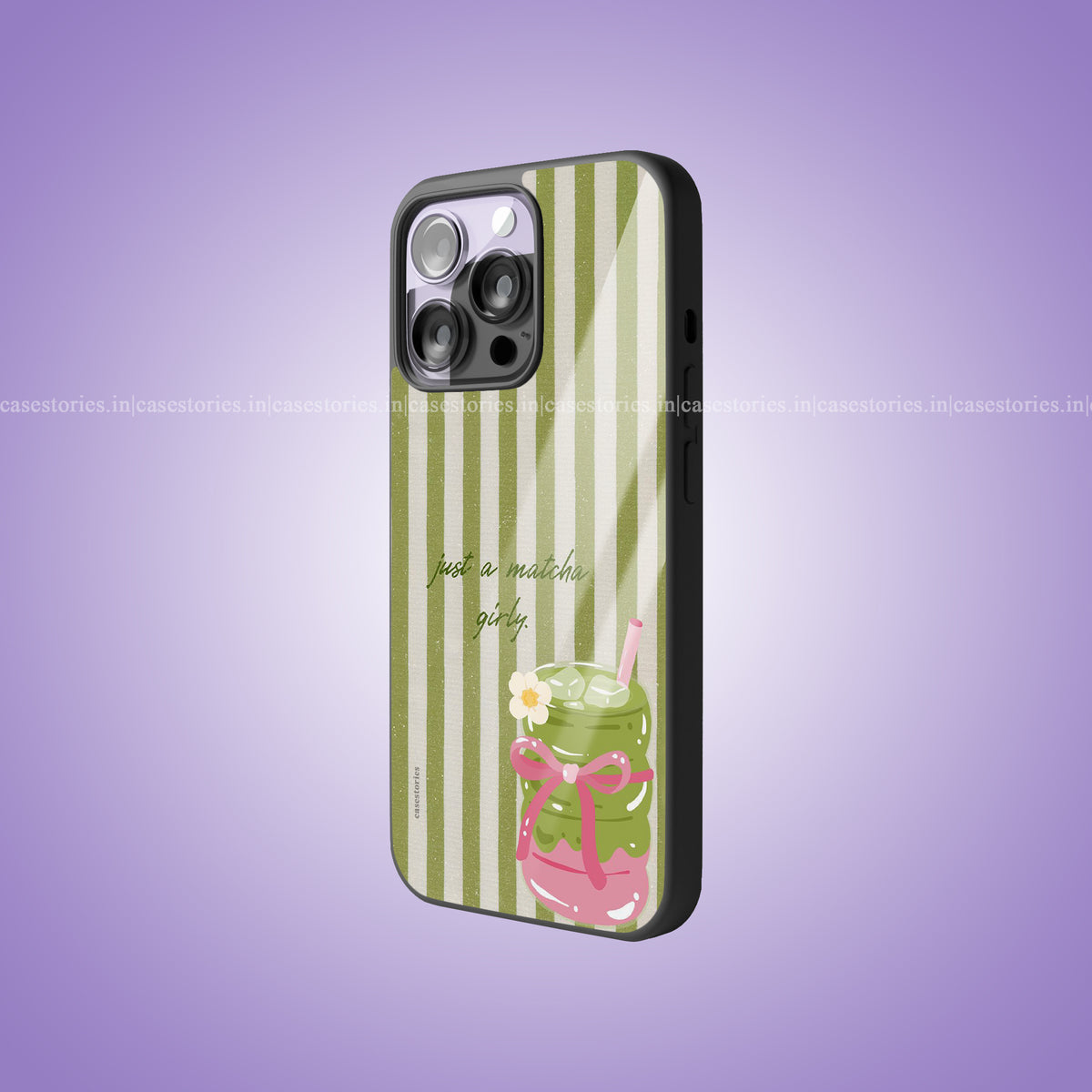 Matcha Girl Premium Glossy Phone Case