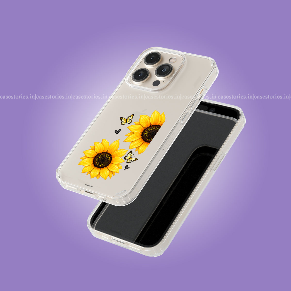 Golden Flutter Clear Soft Case