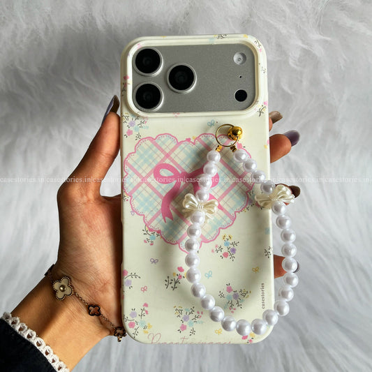 Pastel Heart Garden Chain Case