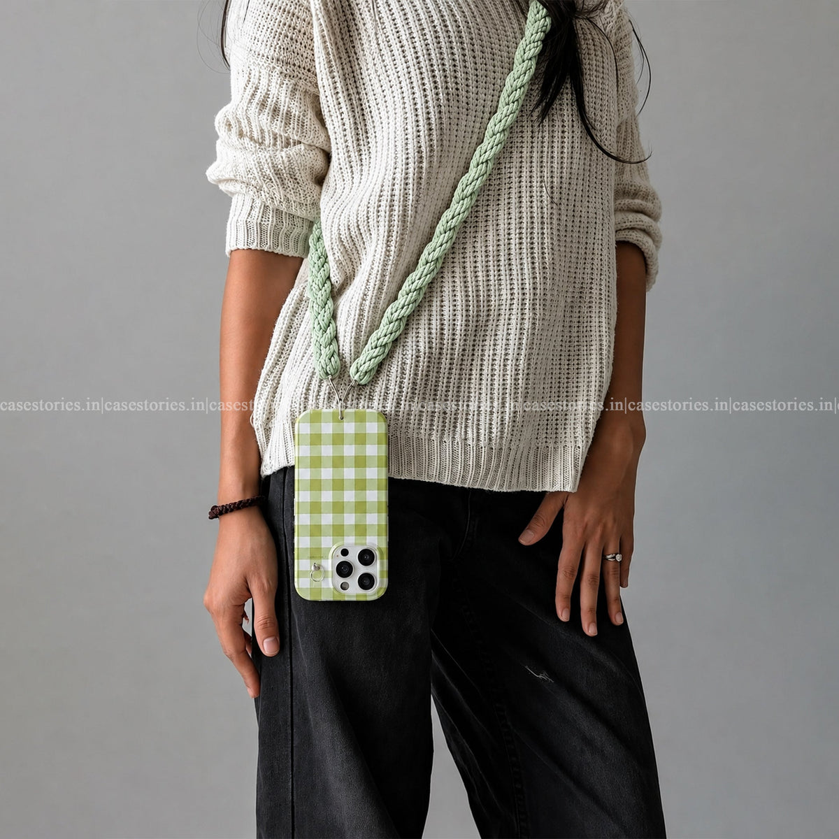 Crochet Green Phone Slings