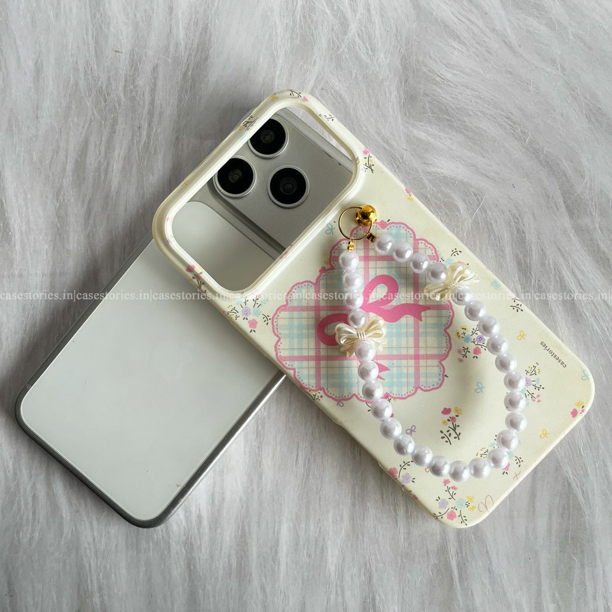 Pastel Heart Garden Chain Case