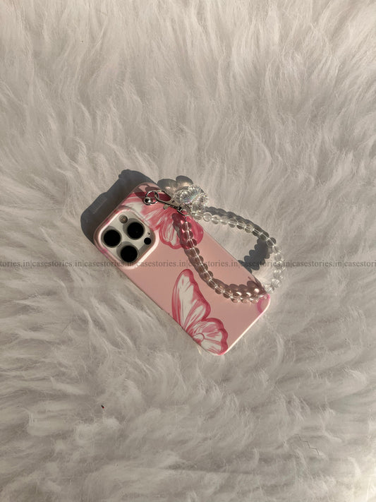 Blush Butterfly Chain Case