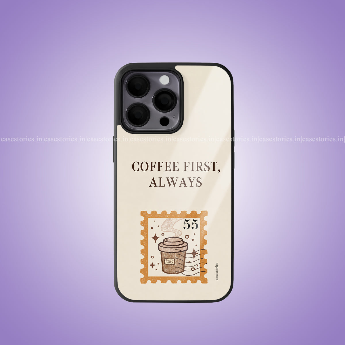 Coffee First Premium Glossy Phone Case