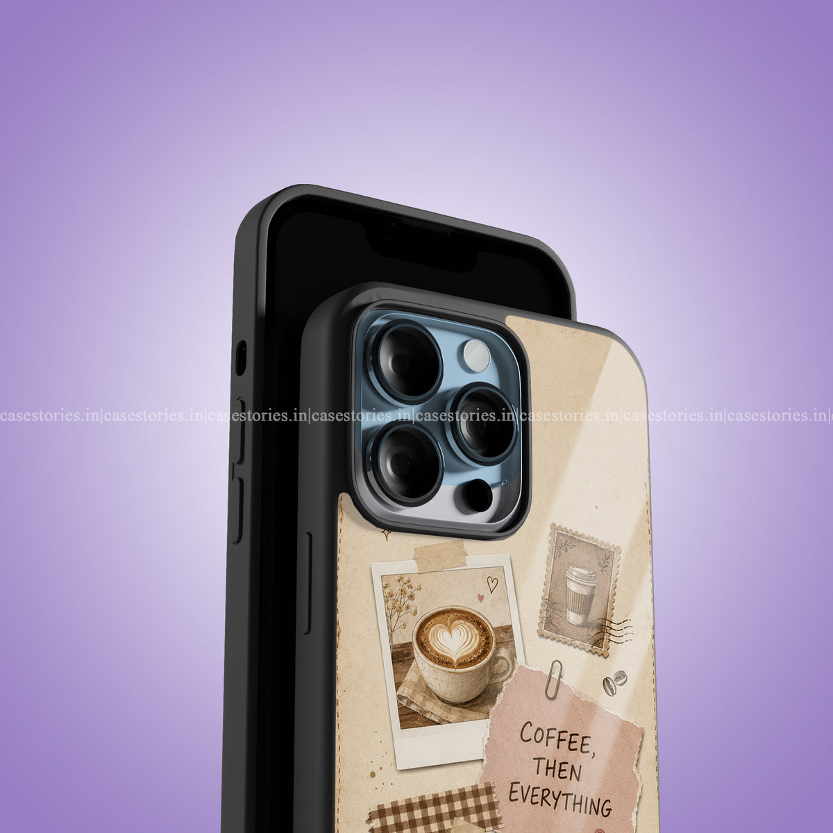 Coffee Scrapbook Premium Glossy Phone Case
