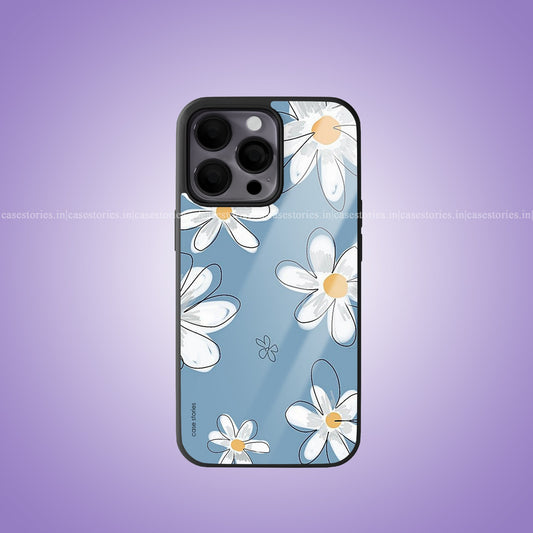 Blue Daisy Dream Premium Glossy Phone Case