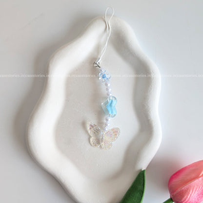 Blue Heartwing Mobile Charm