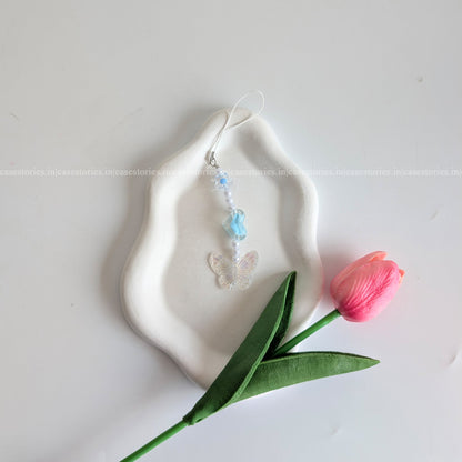 Blue Heartwing Mobile Charm