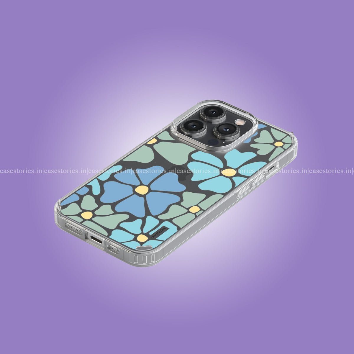 Blue Meadow Bliss Clear Soft Case