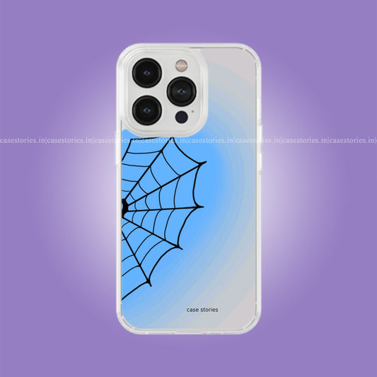 Blue Web Of Love Couple Soft Case