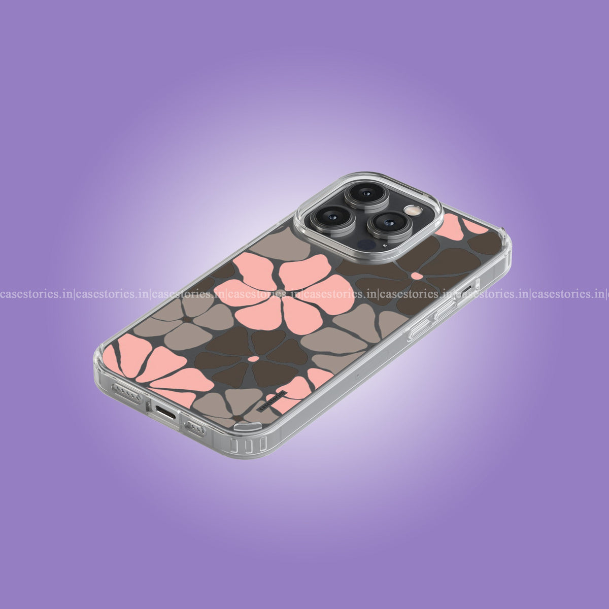 Blush & Cocoa Petals Clear Soft Case