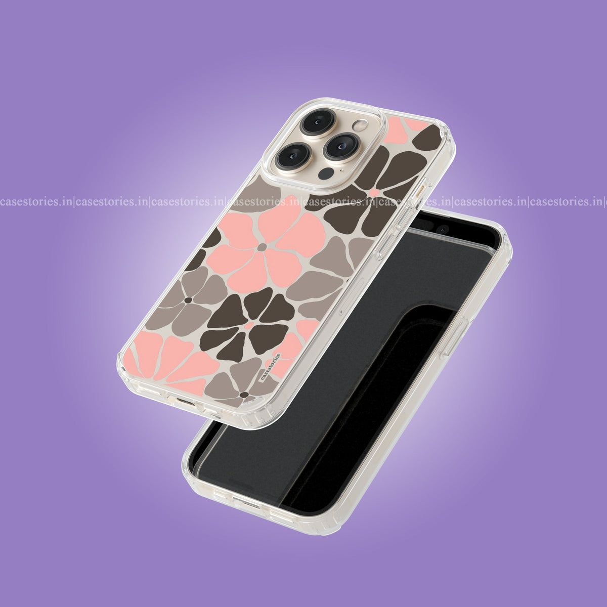 Blush & Cocoa Petals Clear Soft Case