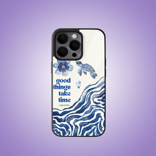 Bubbles & Waves Premium Glossy Phone Case