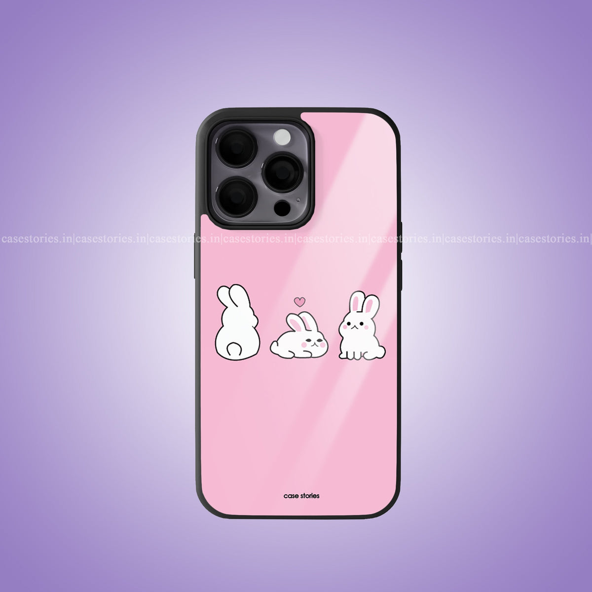 Bunny Bliss Premium Glossy Phone Case