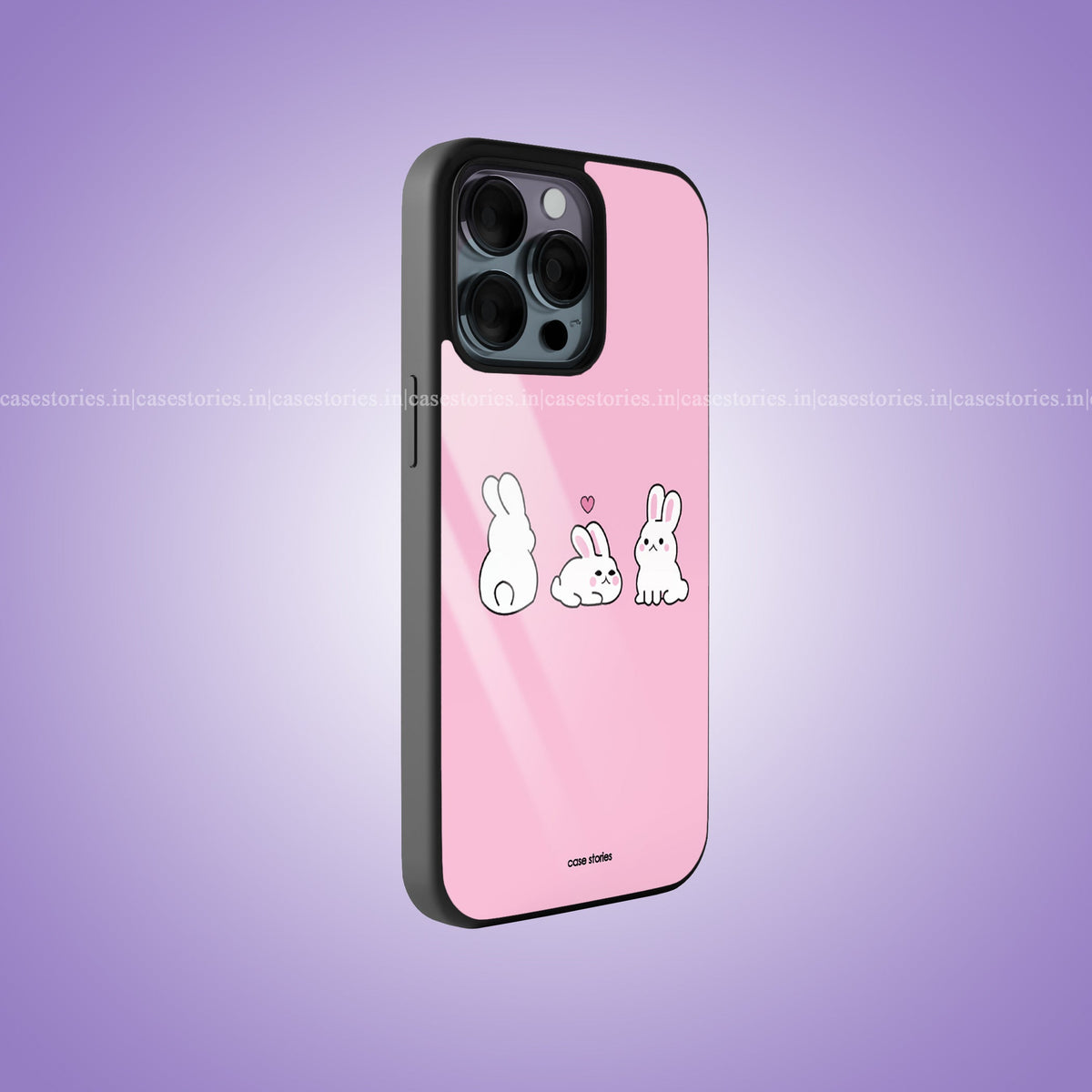 Bunny Bliss Premium Glossy Phone Case