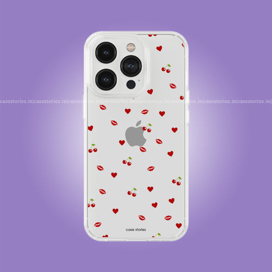 CherryBlush Kiss Clear Soft Case