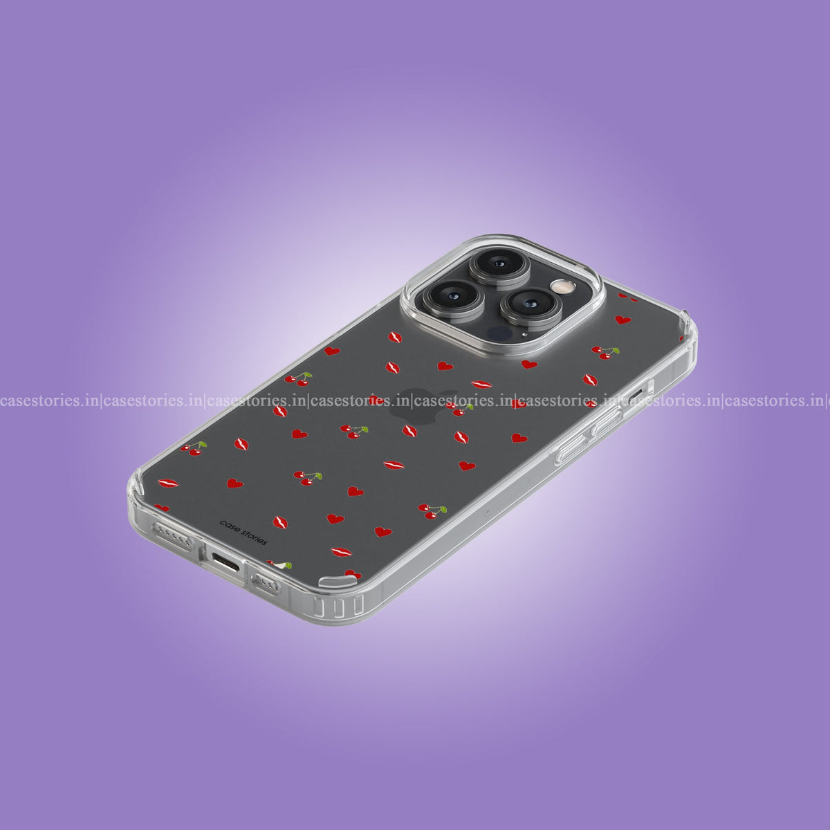 CherryBlush Kiss Clear Soft Case