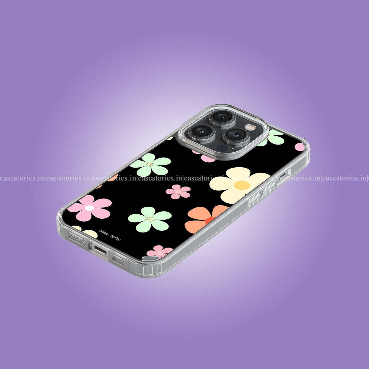 Floral Canvas Aesthetic Soft Case