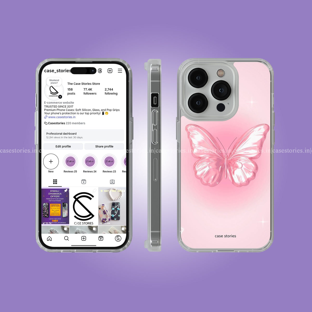 Glitterfly Butterfly Glow Soft Case