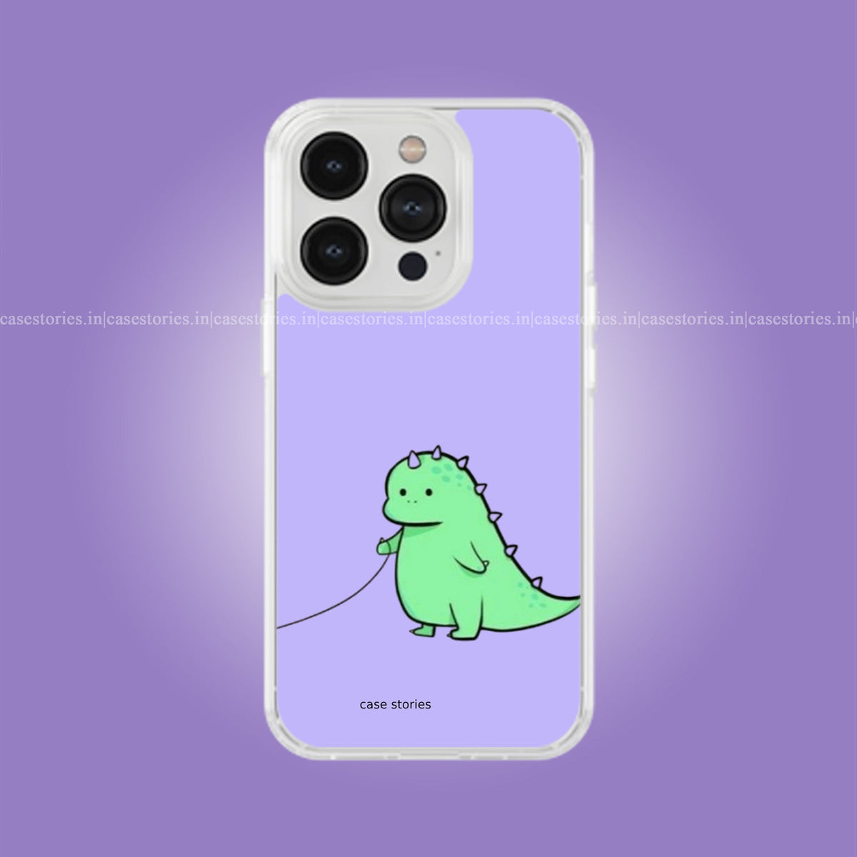 Heartstrings Green Dino Couple Soft Case