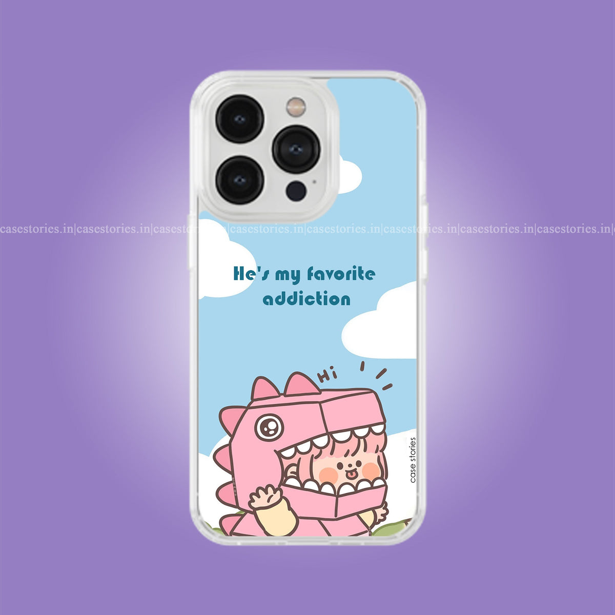 His Dino Girl Matching Couple Soft Case