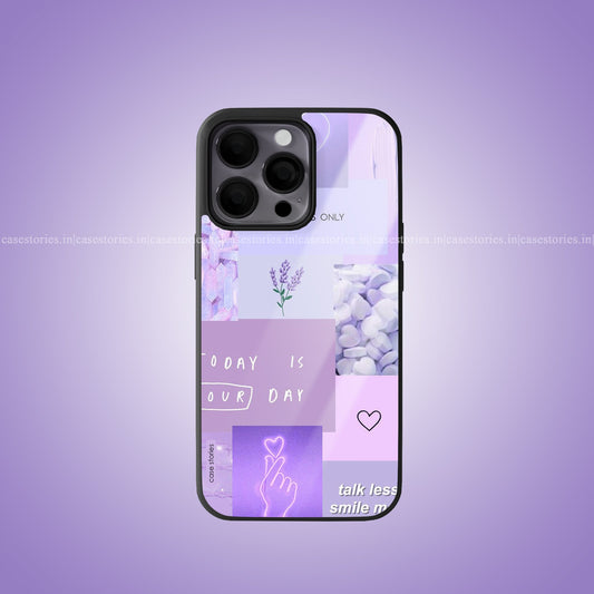Lavender Moodboard Premium Glossy Phone Case