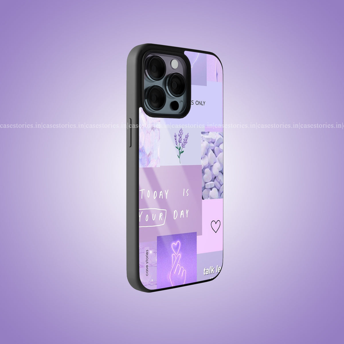 Lavender Moodboard Premium Glossy Phone Case