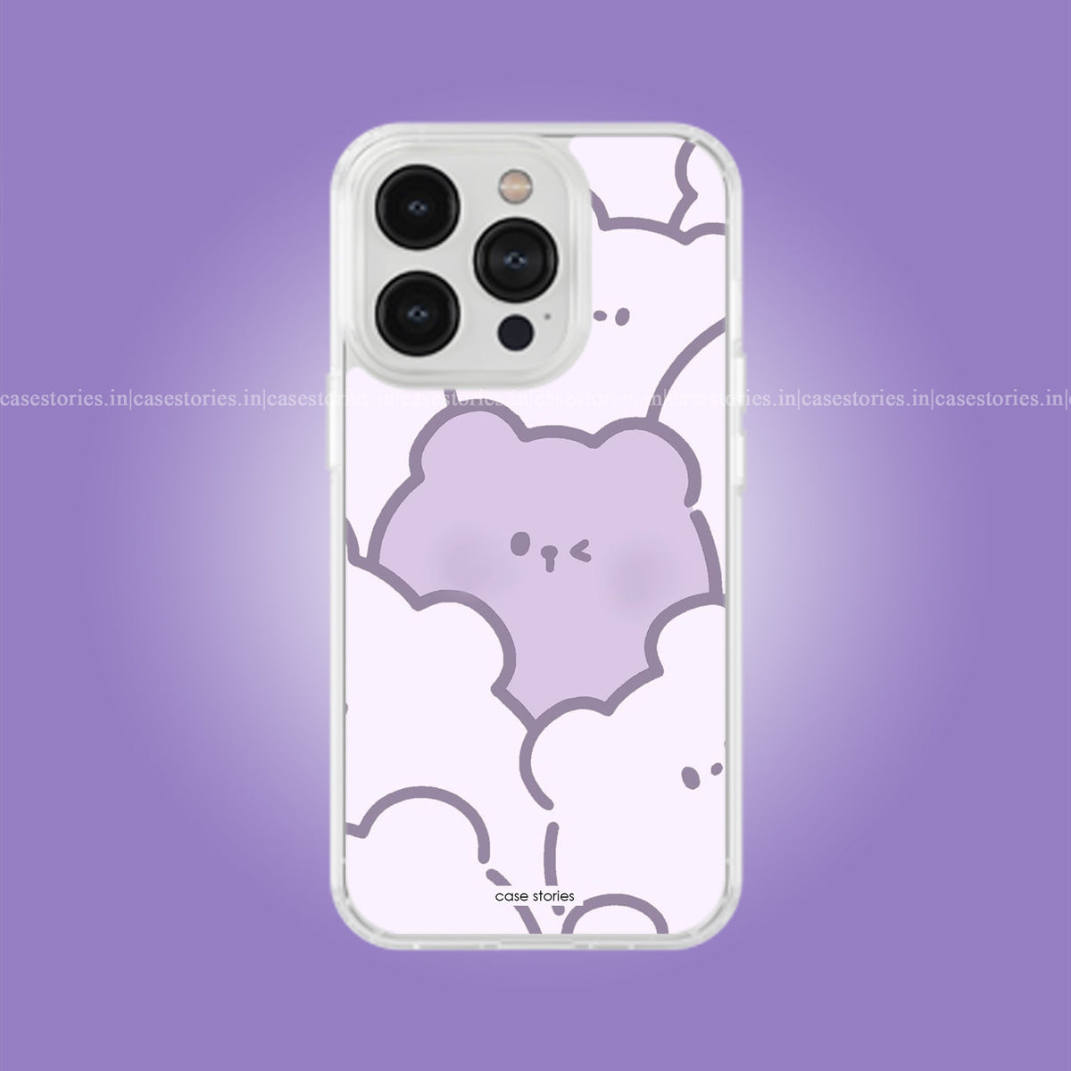 Lilac Love Kawaii Pattern Soft Case