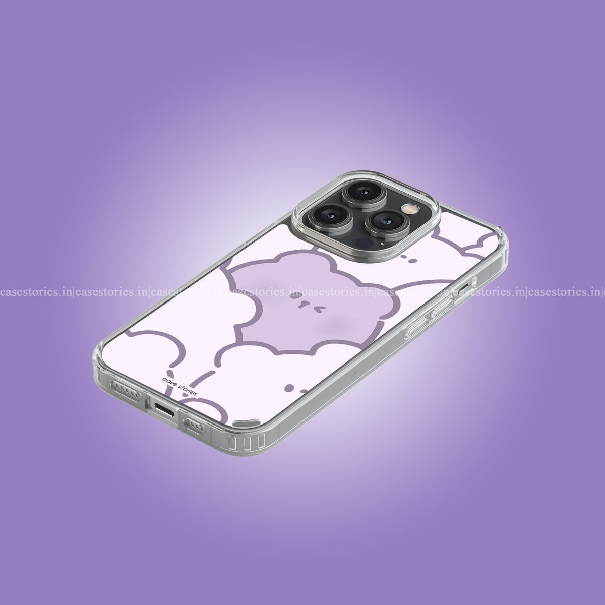 Lilac Love Kawaii Pattern Soft Case