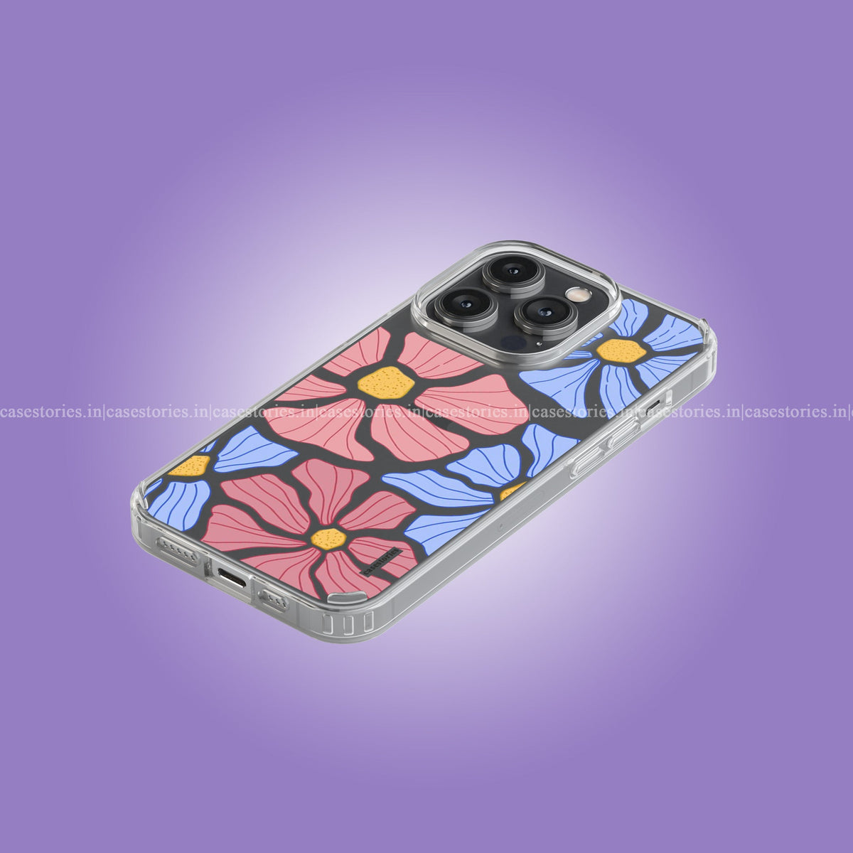 Pastel Petals Clear Soft Case