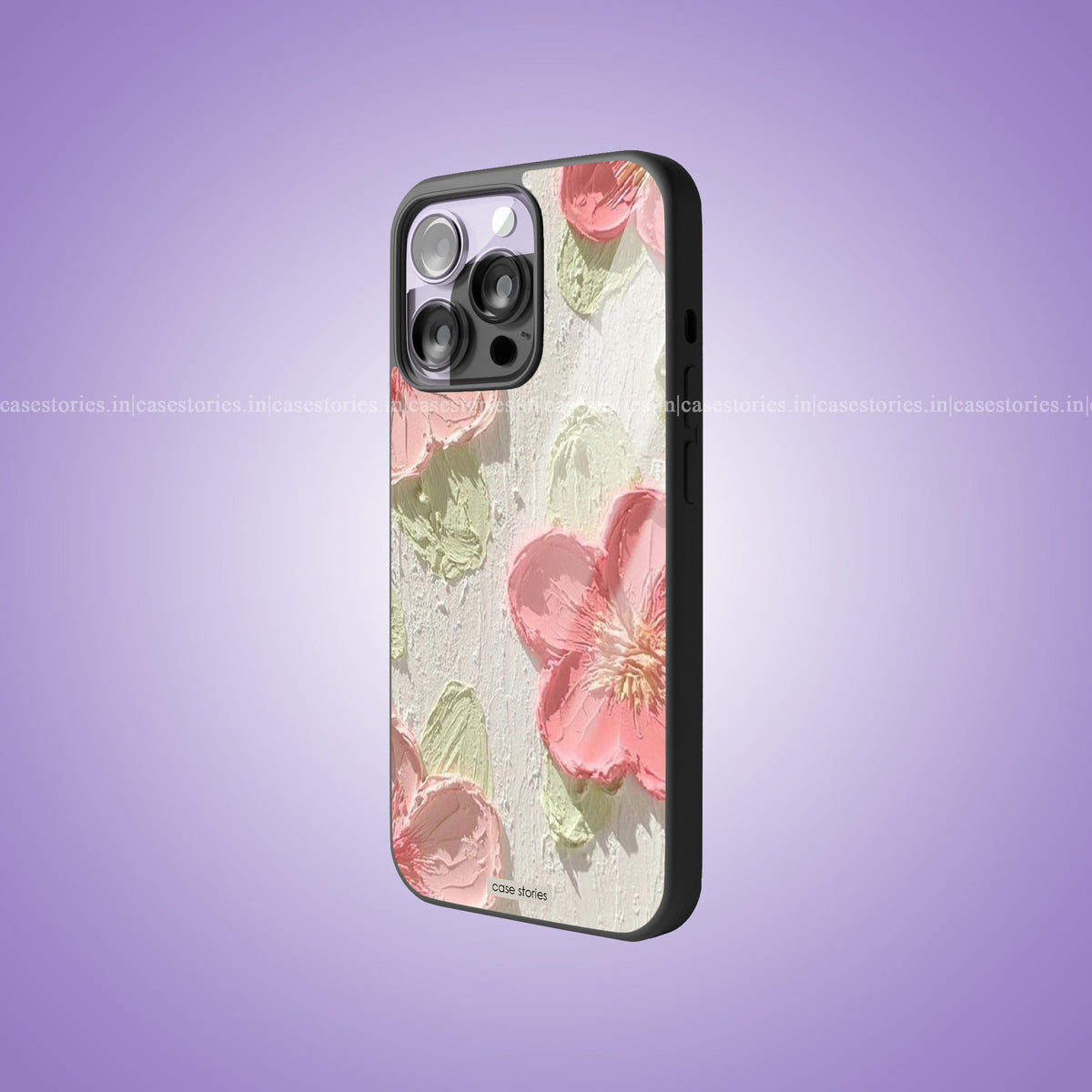 Peachy Petals Premium Glossy Phone Case
