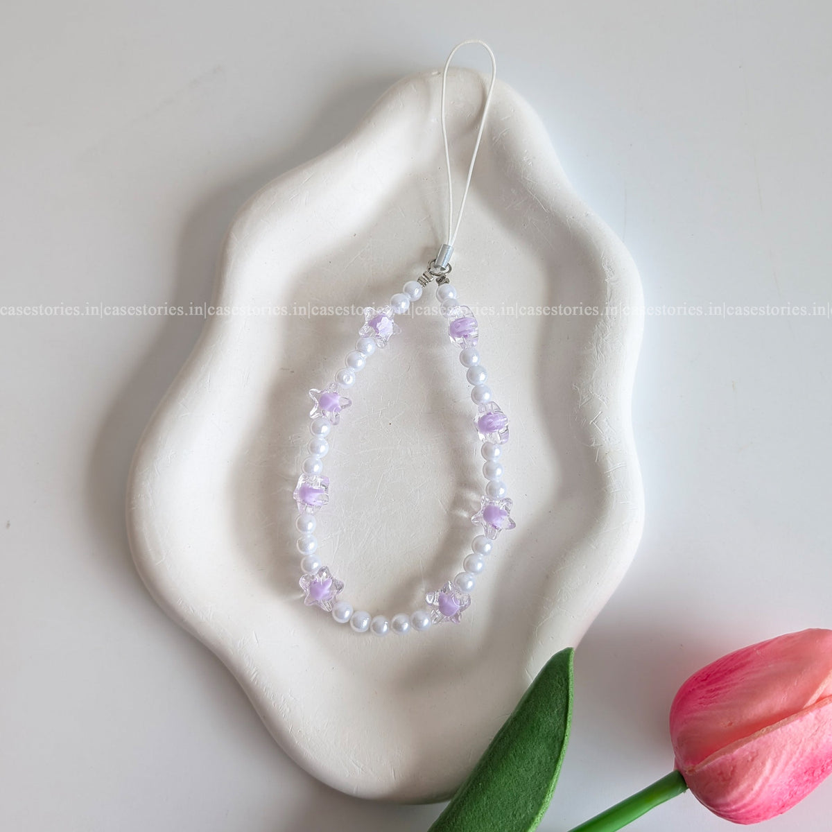 Purple Celestial Pearl Mobile Charm