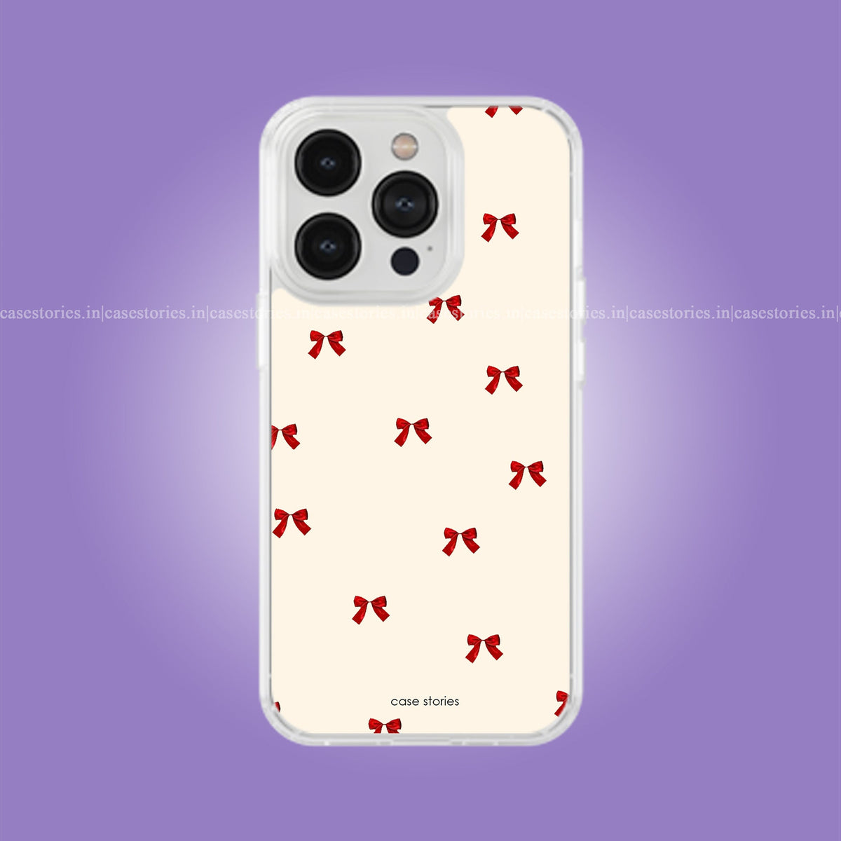 Ribbon Bow Pattern Aesthetic Soft Case