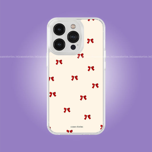 Ribbon Bow Pattern Aesthetic Soft Case