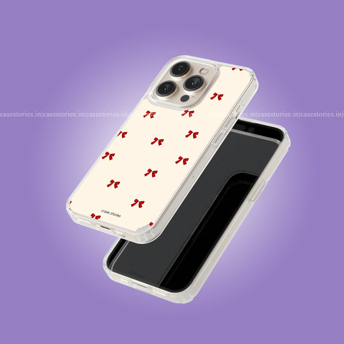 Ribbon Bow Pattern Aesthetic Soft Case