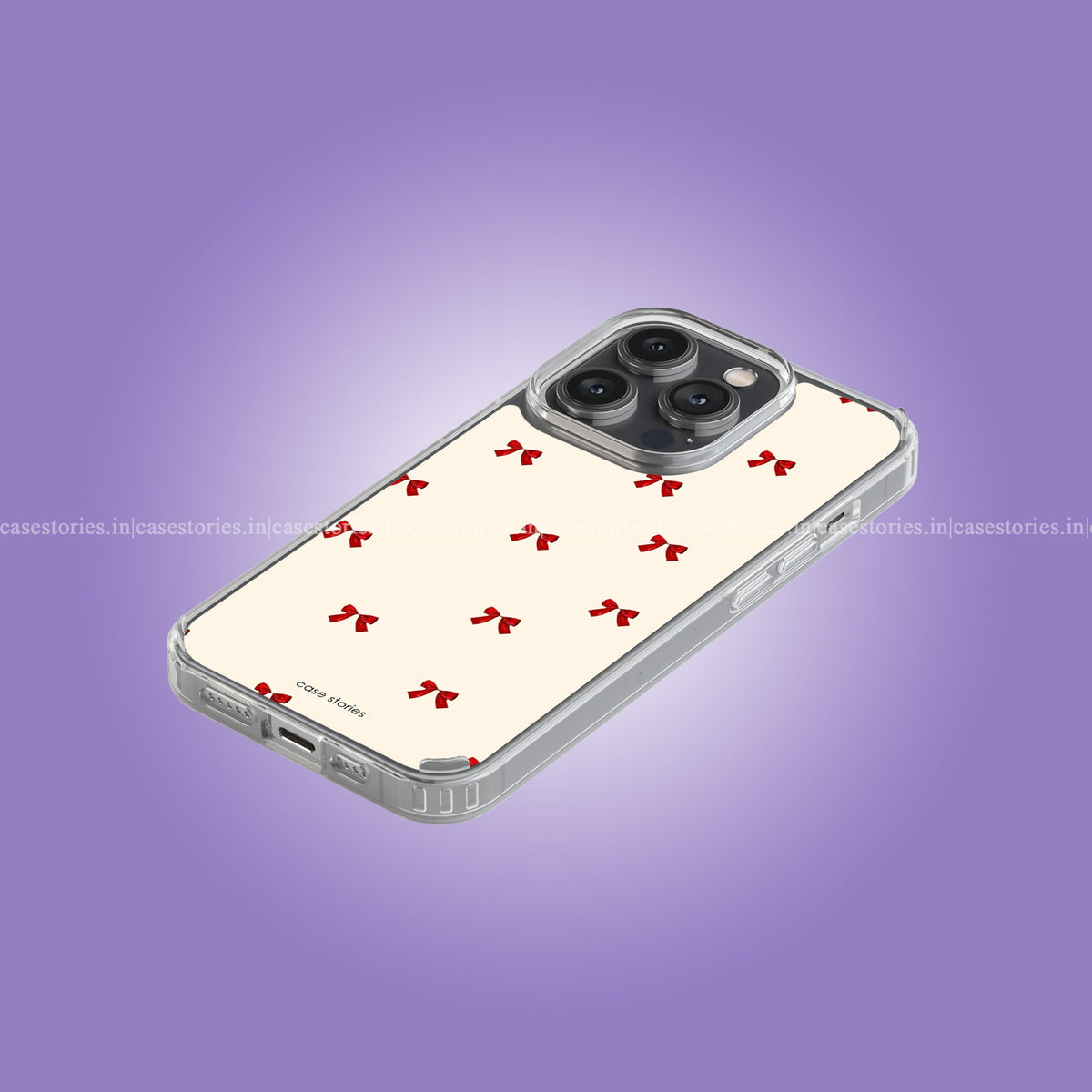 Ribbon Bow Pattern Aesthetic Soft Case